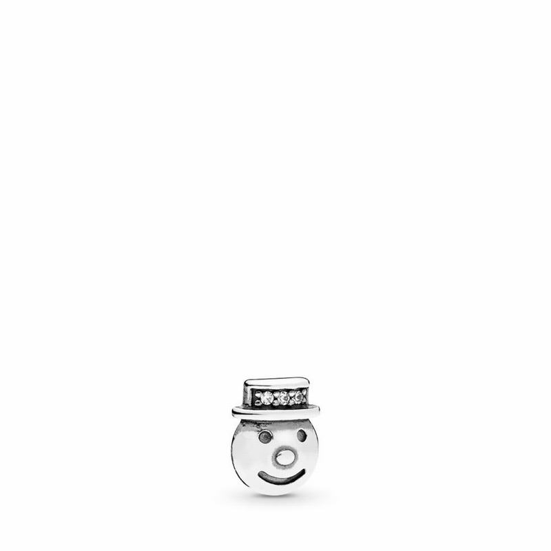 Pandora Australia Happy Snowman Petite Locket Charm - Sterling Silver | TBXICA075